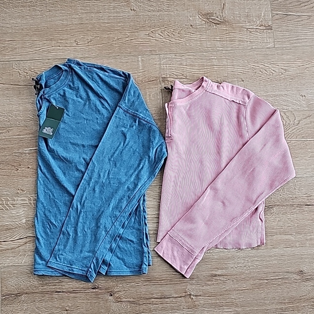2 Long sleeve Wild fable tops